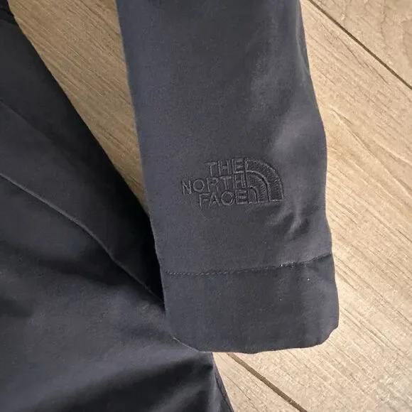 The North Face Long Hyvent Arctic Parka Down Fur Hood Blue Coat Size S - Picture 4 of 8